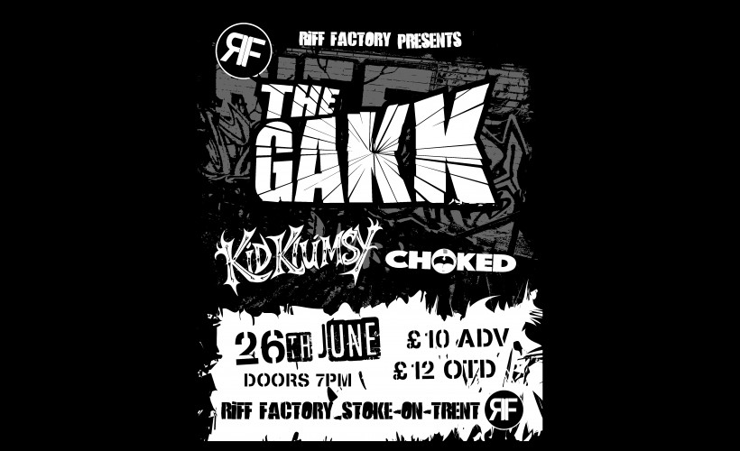 Event image for The Gakk, Kid Klumsy, Choked