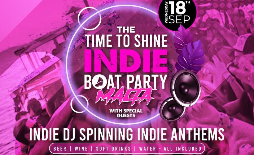  The Time to Shine Indie Boat Party: Malta  - Payment Plan