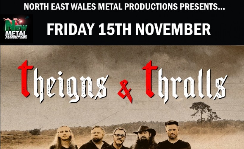 Theigns & Thralls UK Tour 2024 support from Cadence Noir & Scarfoot  at The Live Rooms, Chester