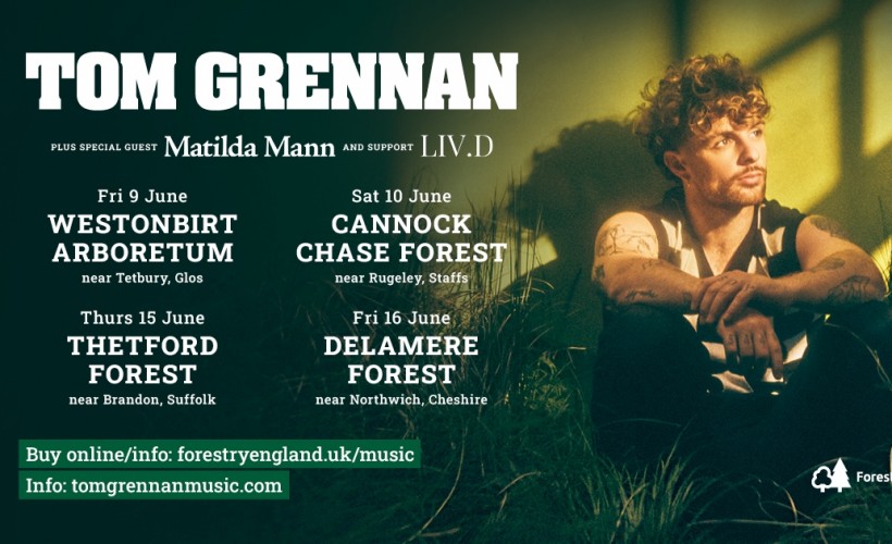 Tom Grennan  at Cannock Chase Forest, Rugeley, Staffordshire