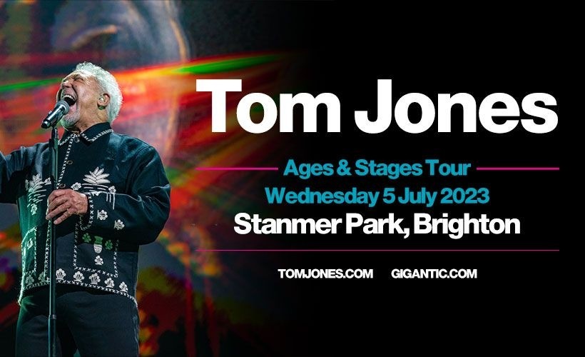 Tom Jones  at Stanmer Park, Brighton