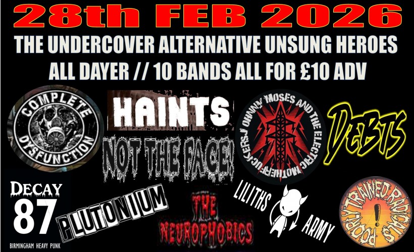 Undercover Alternative Unsung Heroes #2  at Suburbstheholroyd, Guildford