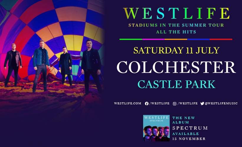 Westlife Tickets - Castle Park, Colchester - 11/07/2020 15:00