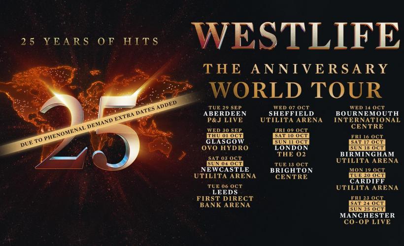 Westlife 25 tickets