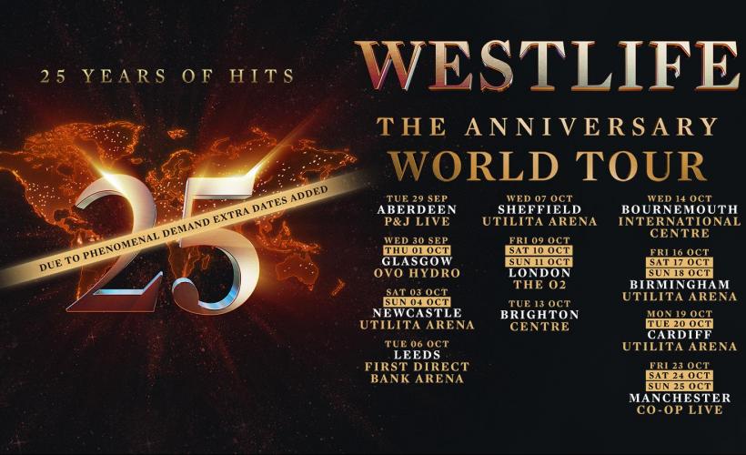 Westlife 25  at Utilita Arena Cardiff, Cardiff