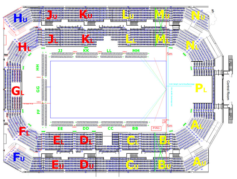 Zaalplan Lotto Arena