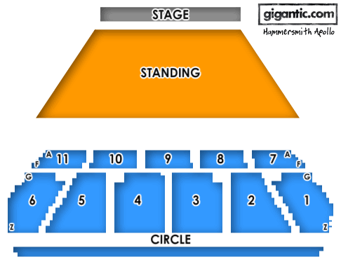 Hammersmith Apollo Concert Seating Chart