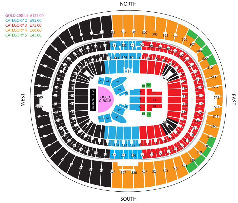 Westlife Tickets Wembley Stadium, London 06/08/2022 1700
